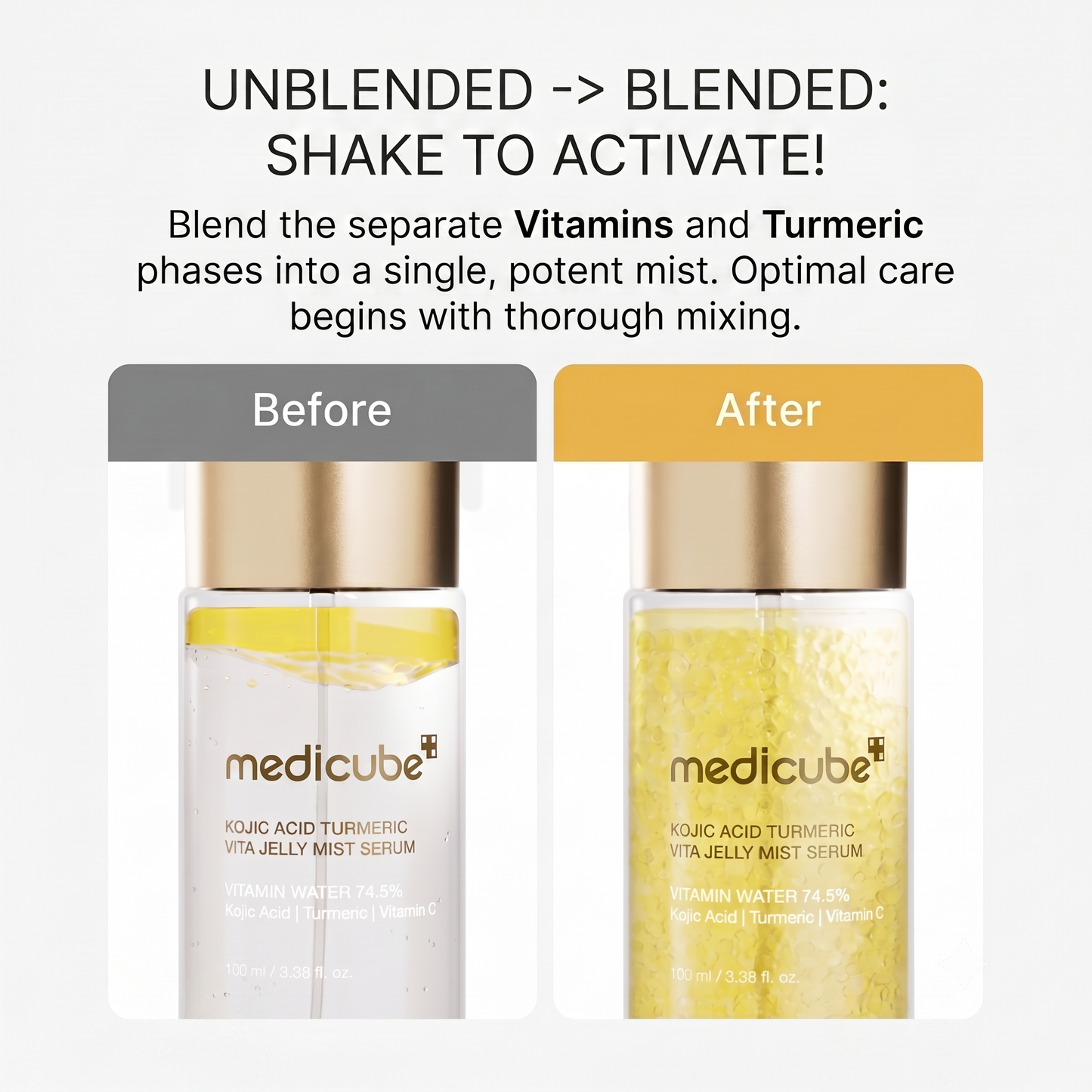 Kojic Acid Turmeric Vitamin Gold Jelly Mist Serum