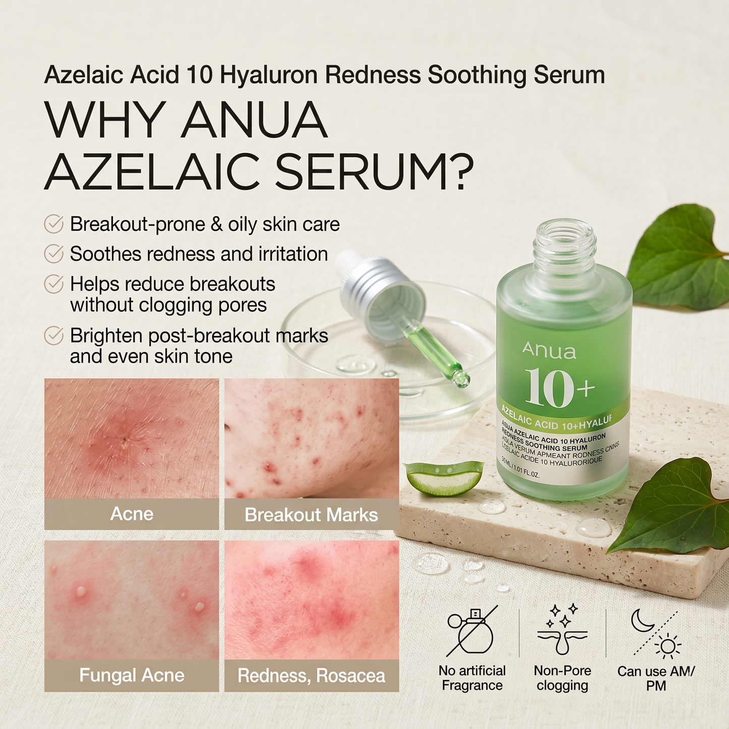 Azelaic Acid 10 Hyaluron Redness Soothing Serum