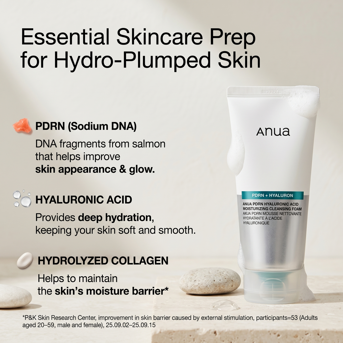 PDRN Hyaluronic Acid Moisturizing Cleansing Foam