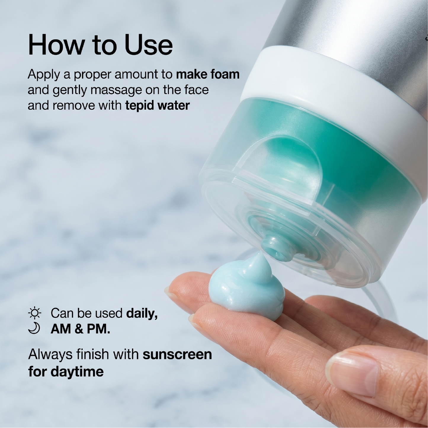 PDRN Hyaluronic Acid Moisturizing Cleansing Foam