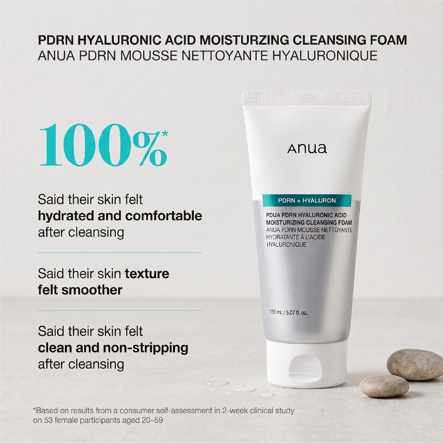 PDRN Hyaluronic Acid Moisturizing Cleansing Foam