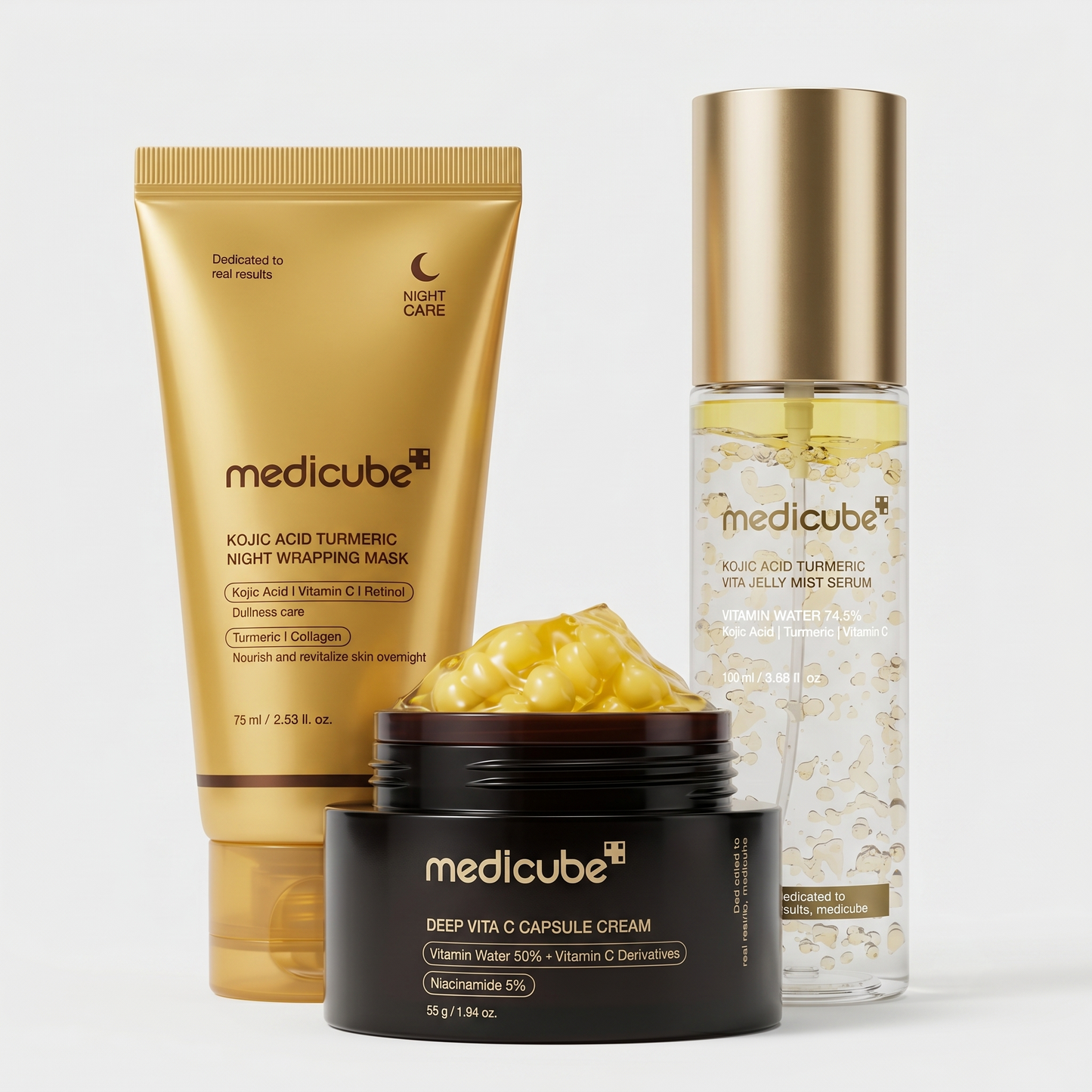 Kojic Acid Turmeric Vitamin Gold Jelly Mist Serum